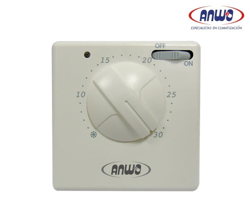 TERMOSTATO SIMPLE ANWO ATS-3 CONTACTOS / LUZ PILOTO / INTERRUPTOR ON-OFF