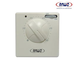 TERMOSTATO SIMPLE ANWO ATS-3 CONTACTOS / LUZ PILOTO / INTERRUPTOR ON-OFF