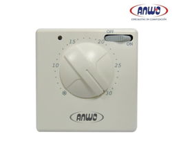 TERMOSTATO SIMPLE ANWO ATS-3 CONTACTOS / LUZ PILOTO / INTERRUPTOR ON-OFF
